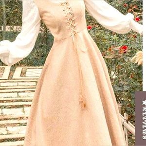 Cottagecore Lace Bodice Dress and Lace top